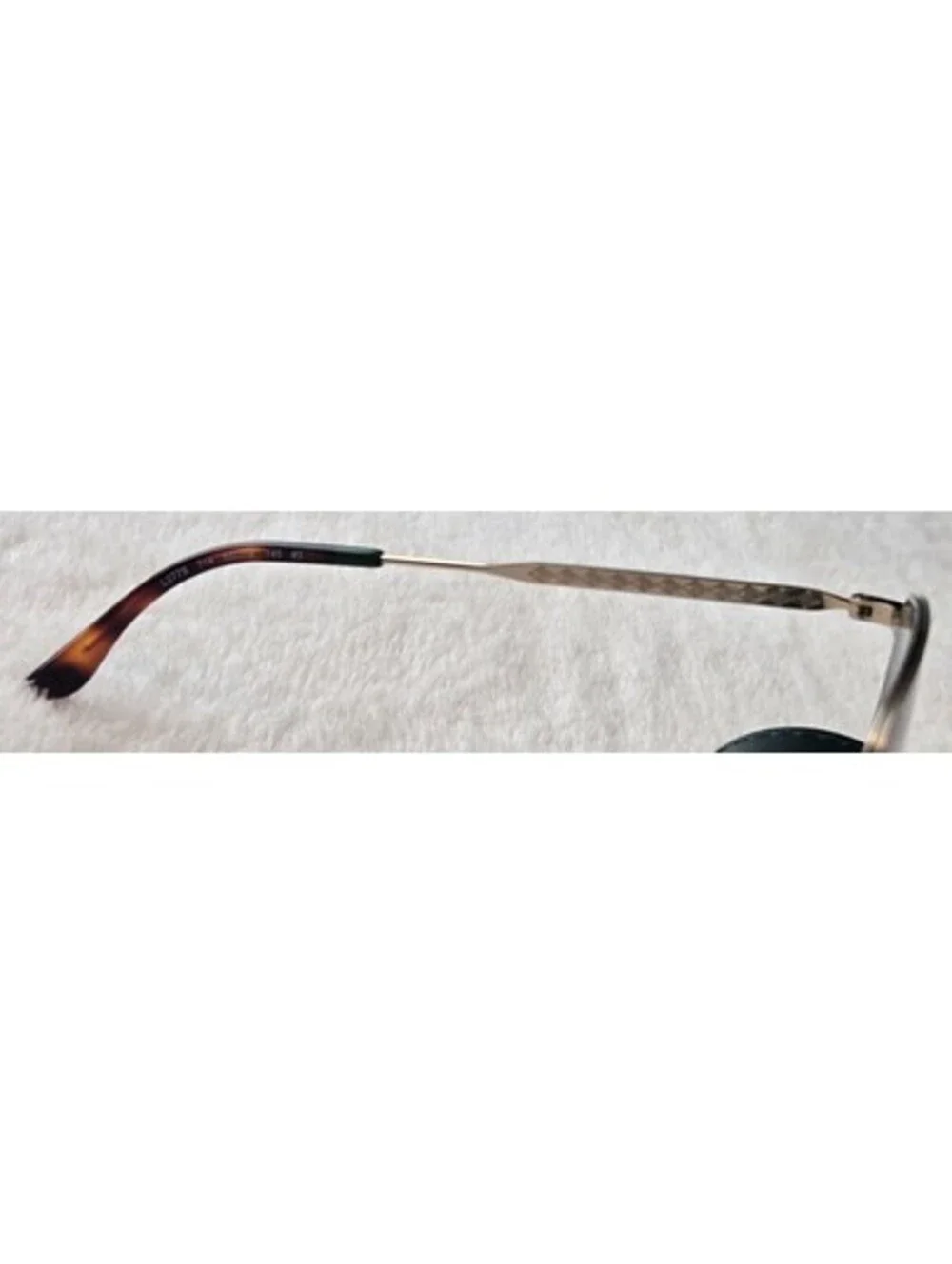 NEW Lacoste L277S Gold Metal Sunglasses Green Lens 55-19-145 100% UV Protection